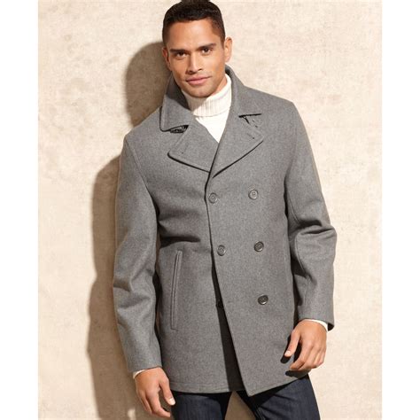 Michael Kors Men's Gray Peacoats 